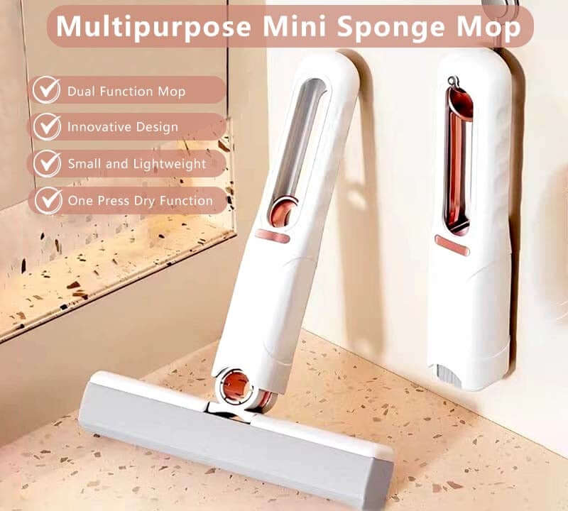 Multipurpose Mini Sponge Mop Portable Mop High Absorption Sponge