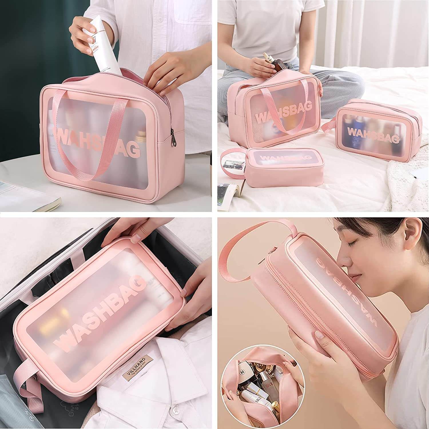 Transparent Makeup Bag Women Wash Bag Travel Organizer