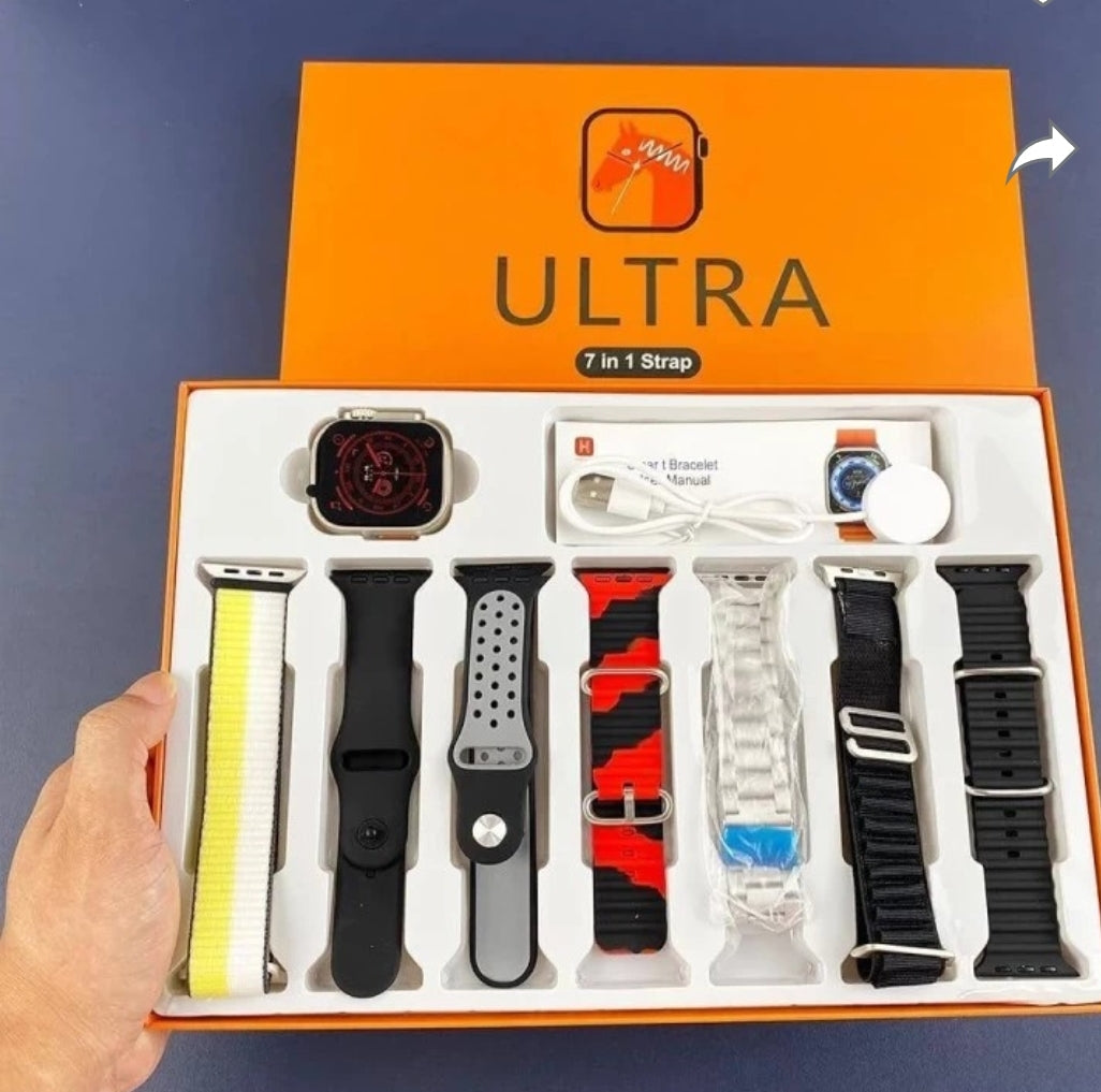 HL STRIKES 7 in 1 combo ultra smart watch