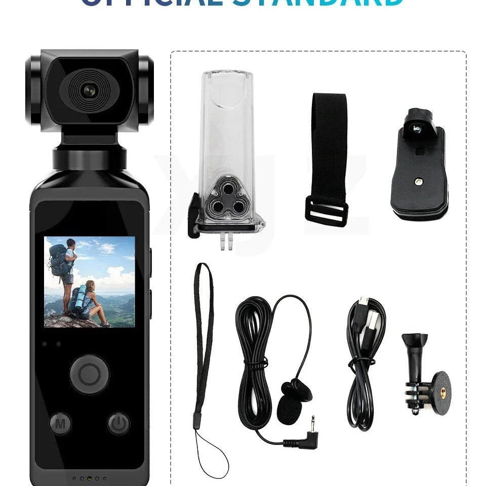 Ultra HD Pocket Action Camera Rotatable Vlog Wifi Mini Sport