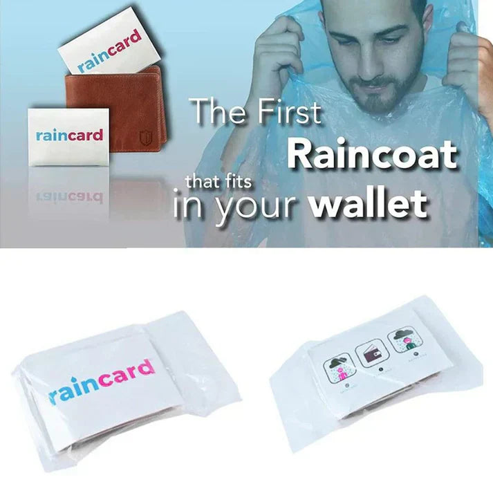 Unisex Disposable Rain Card for Emergency Use Waterproof 