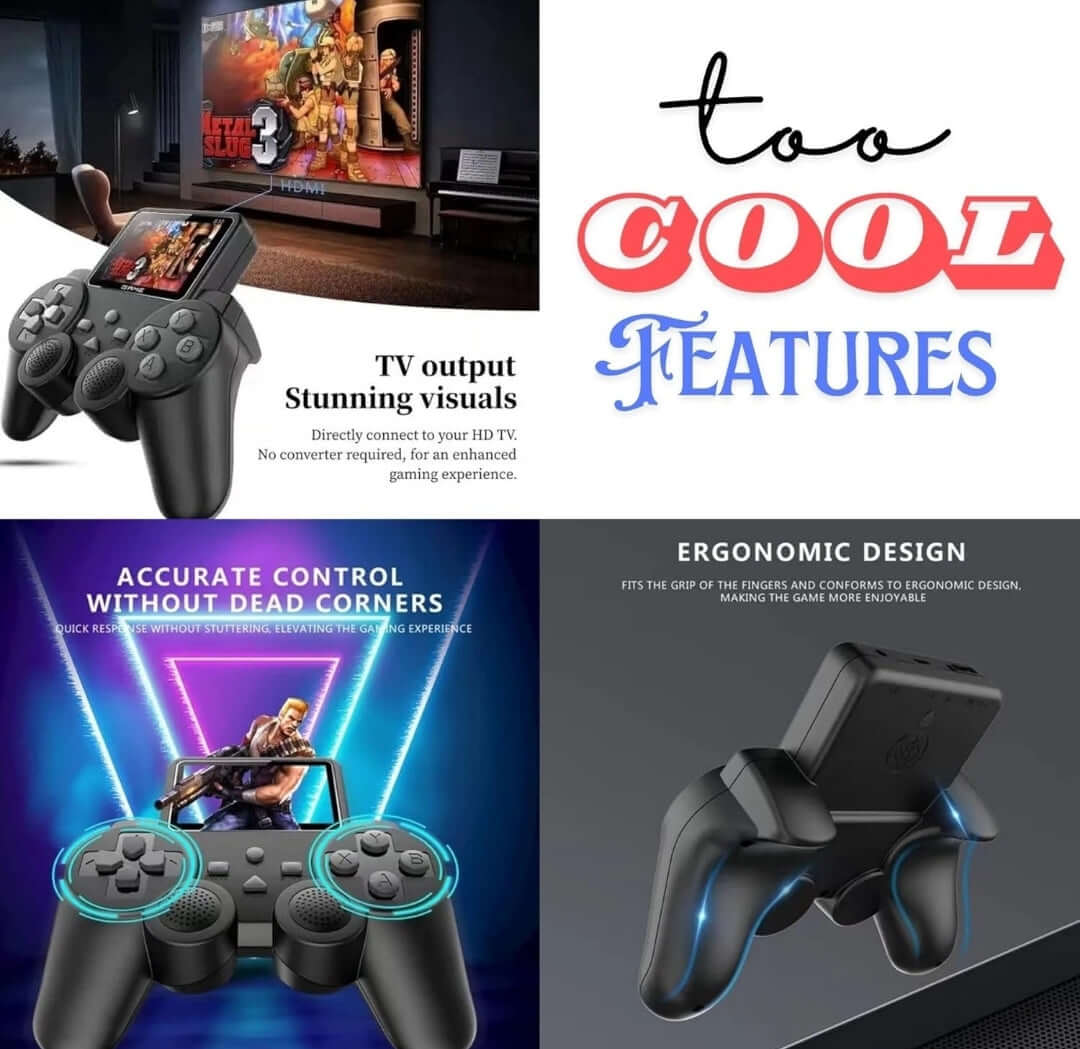 DXP S10 Handheld Game Console for Kids 520 Retro Video Games 