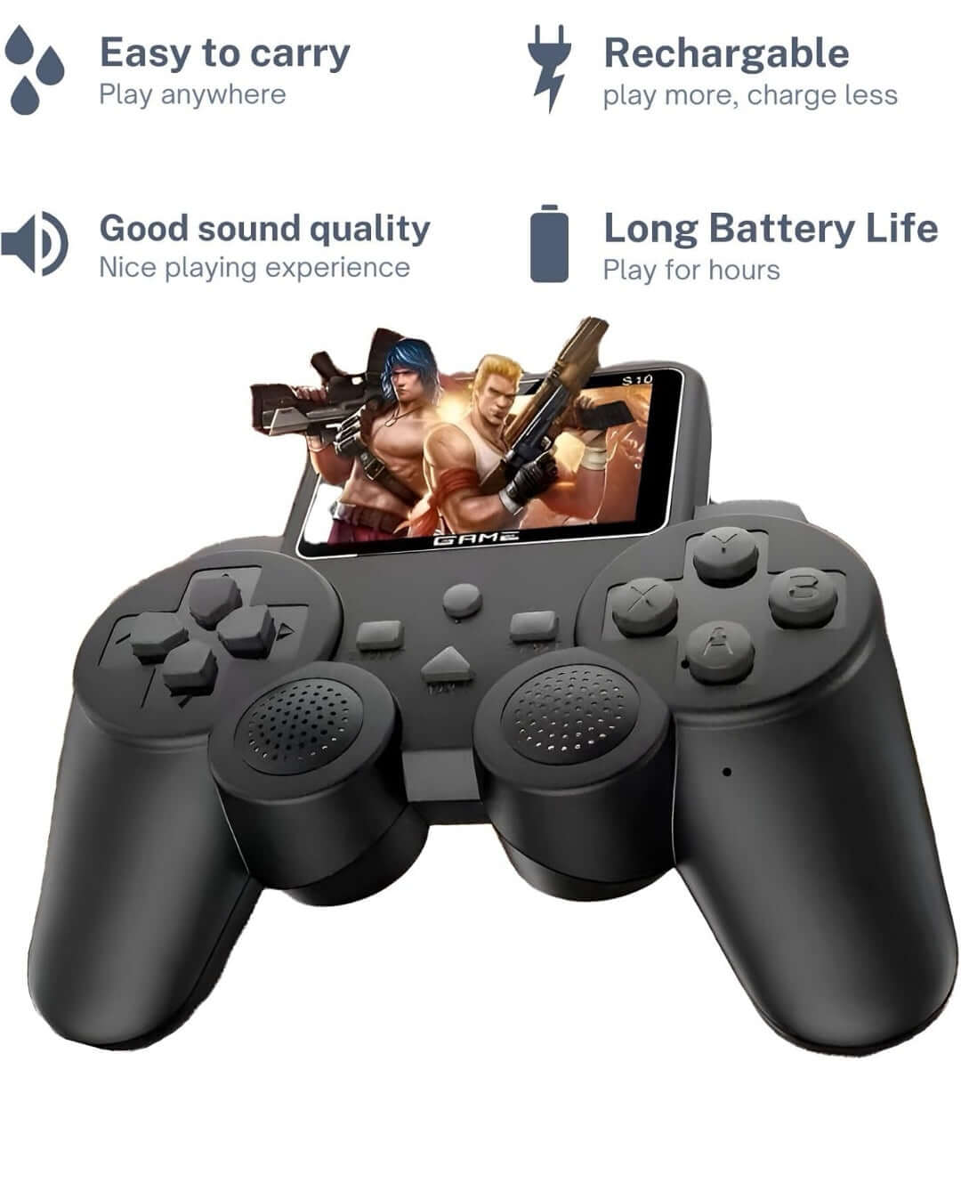 DXP S10 Handheld Game Console for Kids 520 Retro Video Games 